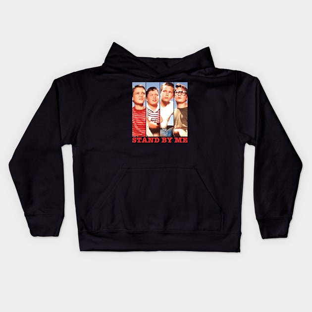 Stand By Me Character Montage Kids Hoodie by Rebus28